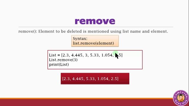 Lists in Python - 4 | Lists Built-in Function | Append Extend Pop Reverse Sort Min Max Sum Mean