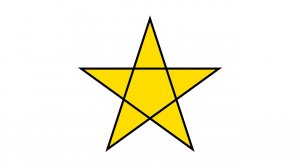 Как начертить Пентаграмму | Пятиугольная звезда | Звёздчатый многоугольник