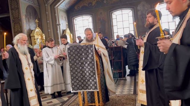 Таинство Соборования (Елеосвящения) в Обители на Первой Седмице Великого Поста.