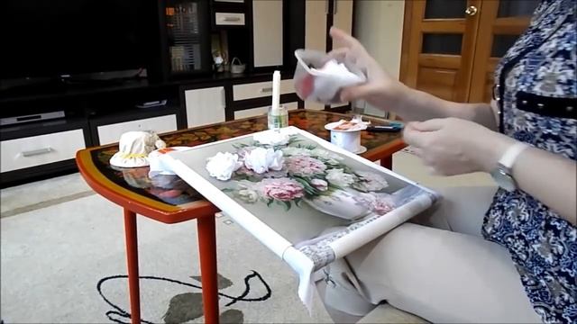 Видео мастер-класс "Вышивка пиона". Разживалова Наталья смотреть онлайн