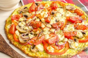 Овощной бум!)
ПИЦЦА ИЗ КАБАЧКОВ С ОВОЩАМИ