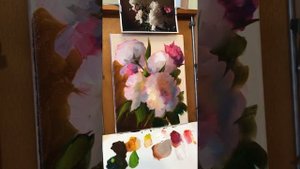 Белые пионы маслом Часть 2. Peonies oil painting Part 2. Мастер-класс Марселя Сигнатуллина.