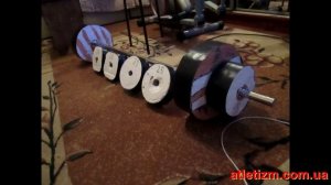 Блины для штанги из бетона: квартирный вариант