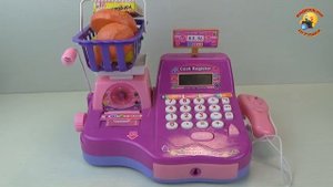 Кассовый аппарат   детский игровой набор для девочек   Cash register   Children's set for girls