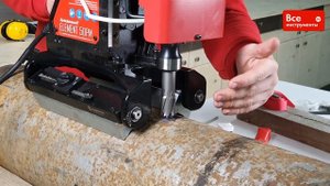 Магнитный сверлильный станок Rotabroach ELEMENT 50 PM. Сверлим трубы