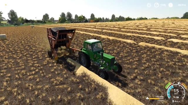 Farming Simulator 2019. РОССИЯ; ПОКУПАЕМ ЗАГОН ДЛЯ СКОТА; УБОРКА ЗЕРНА. ЧАСТЬ-3 смотреть онлайн