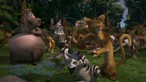 Madagascar - fossa fight
