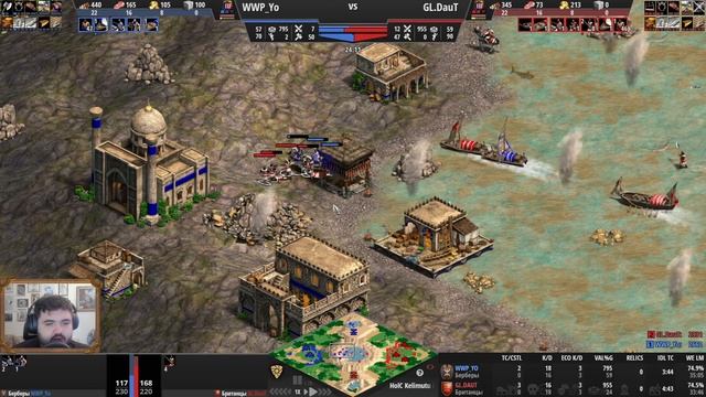 Ловишь рыбу = получаешь ЗОЛОТО: Турнир за $15.000 и необычная карта в Age of Empires 2 смотреть онлайн