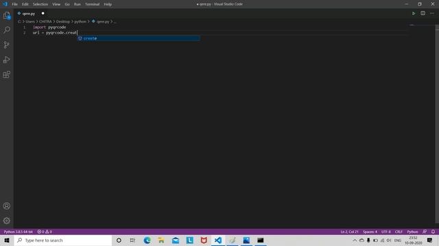 QRCode Generator | Just 3 lines of code | Python