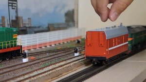 Вагон-гараж пожарного поезда модель 1:87 h0