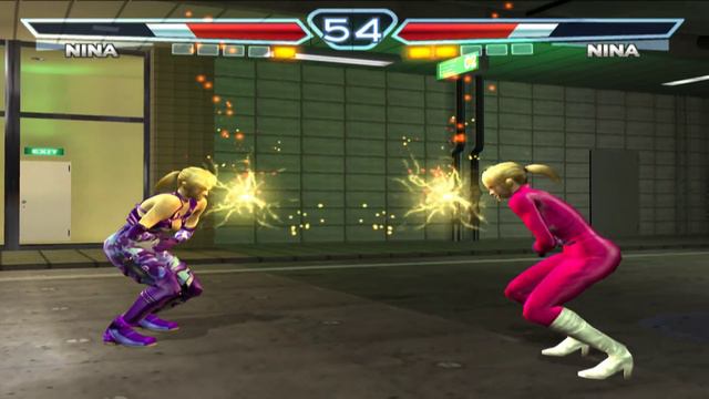 Tekken 4 Nina VS Nina (Parking Area) смотреть онлайн