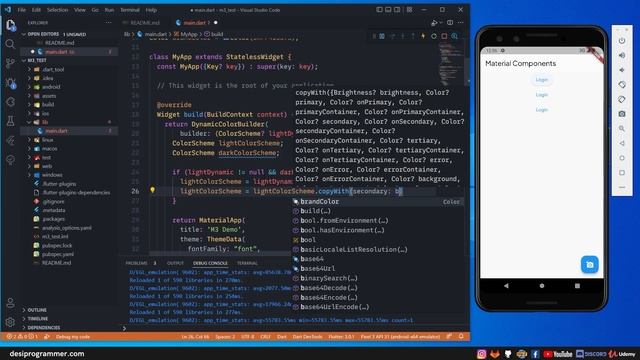 Material YOU and Material 3 Widgets in Flutter | Desi Programmer