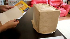 МАстер-класс: декор коробки тканью