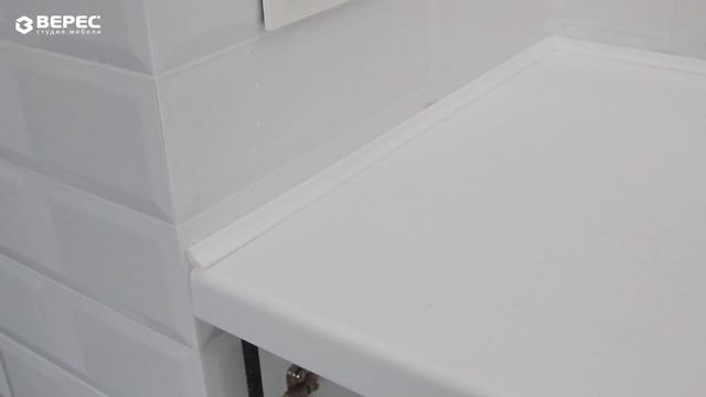 Установка тумбы со столешницей с двумя раковинами в ванной! Изготовлено на заказ!