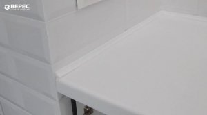 Установка тумбы со столешницей с двумя раковинами в ванной! Изготовлено на заказ!