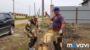 Забор на ленточном фундаменте. #Витязево