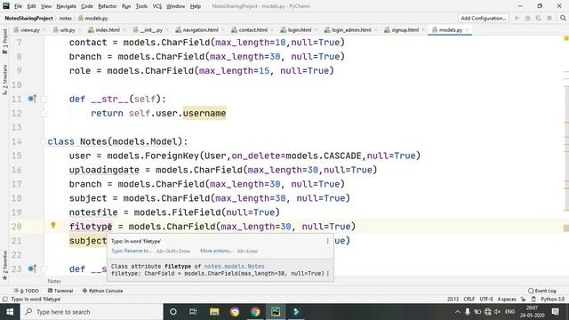 #9 Python Django Project  | Notes Sharing Site  | Hindi