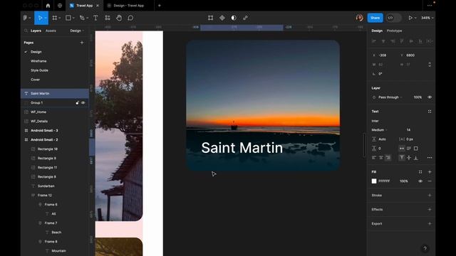 Travel App Design with Figma | Wireframe | UI Design | Advance Prototype