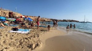 IBIZA Beach Spain Summer - Cala Comte BEACH Best Beach of Ibiza 2021 - WALK HD