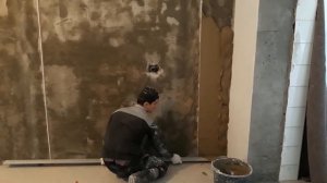 Нанесение баритовой штукатурки