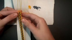 Фенечка из бисера на станке