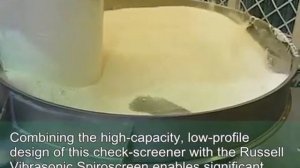 Просеивание пшеничной муки - вибросито Russell Compact Sieve