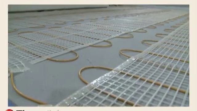 ThermoSoft Electric Radiant Floor Heating Mats - ThermoTile Installation