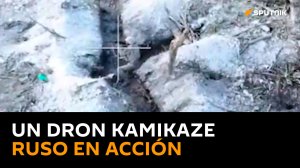 Un dron kamikaze ruso derrota a un militar ucraniano en una batalla uno a uno