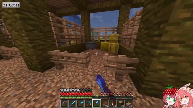 【minecraft】ほわサバおかわり☆馬とロバとラバのために、馬小屋建築♬ #51 смотреть онлайн