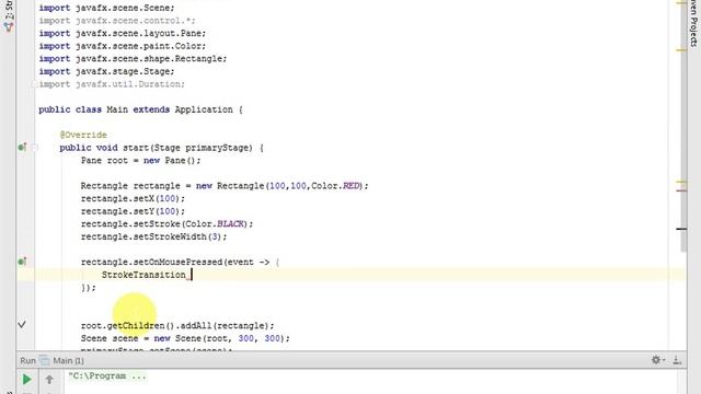 JavaFX. Tutorial 18. Animation,StrokeTransition (Урок 18. Анимация смены цвета) rus. смотреть онлайн