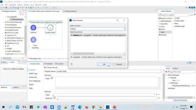 Mulesoft Training | Mulesoft Tutorial For Beginners | Mulesoft Java Connector Invoke Static Example смотреть онлайн