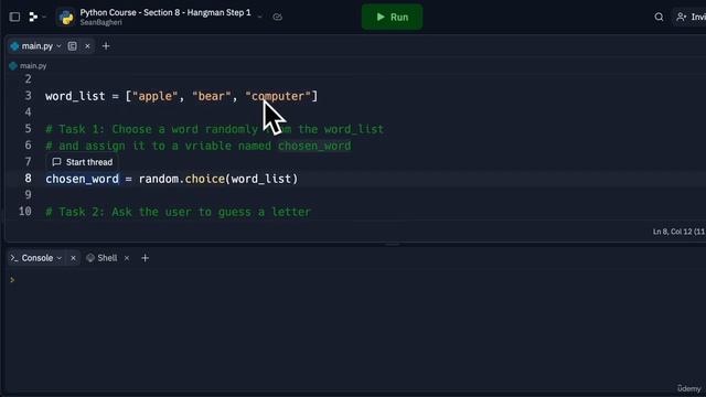 3. Random Words || 9. Beginner Word Game Practice || Python Professional Course