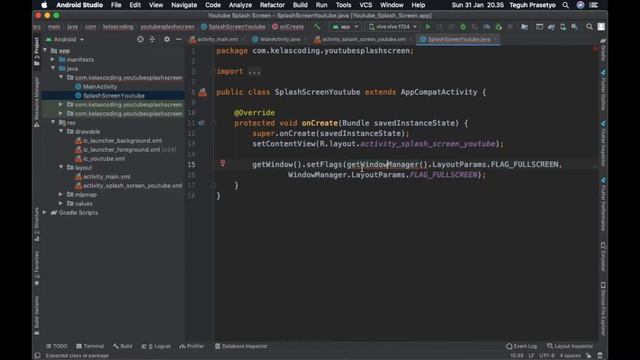 Tutorial Android Studio Bahasa Indonesia | Belajar Android Studio - Membuat Splash Screen Youtube смотреть онлайн