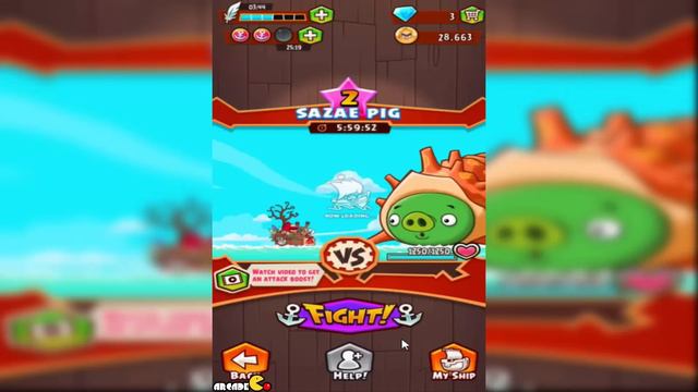 Angry Birds Fight!: NEW MONSTER SAZAE PIG EVENT Part 82! iOS/iPad смотреть онлайн
