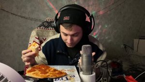 Пицца пеперони la trattoria//Мукбанг