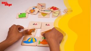 Eduedge - Rhyming Word Matching | Wooden Toys | Cognitive games | Educational toys