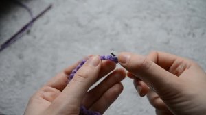 Набор петель с открытым краем с помощью бросовой - дополнительной нити
