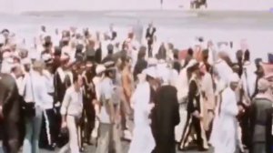 جلالة السلطان قابوس يستقبل الملك خالد بن عبد العزيز آل سعود 1976م