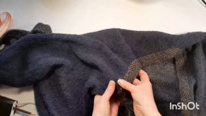 Кардиган спицами из кидмохера, пояс спицами, регланная линия в кидмохере, кардиган-кимоно из мохер