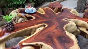 Chinese tea table - Root Table - Natural Wooden