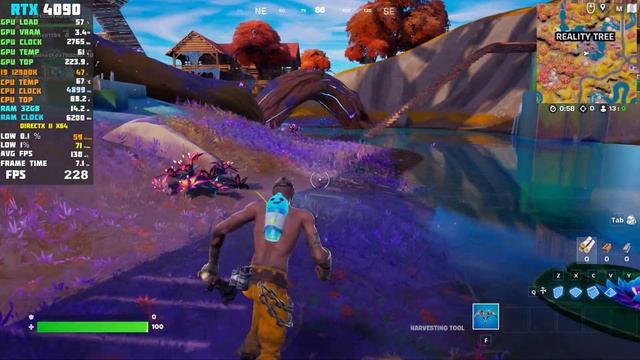 Fortnite - RTX 4090 - 1080p, 1440p , 4K Ray Tracing \ All Settings Test смотреть онлайн