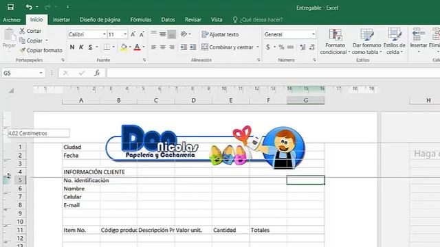 1 Creando factura automatizada en Excel 2016: Encabezado y pie de página смотреть онлайн