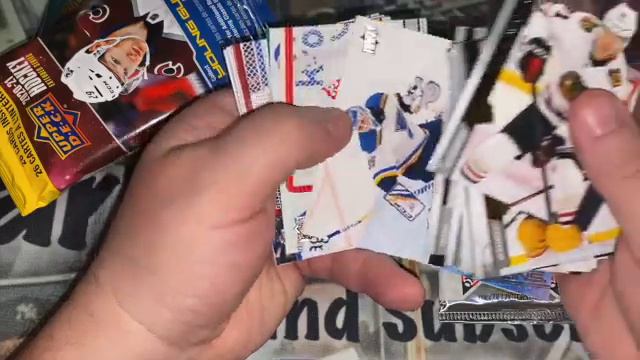 Comparing A pack Of upper deck￼.  19 91-92 NHL pack to a pack of  upper deck 2020-21 NHL  cards￼
