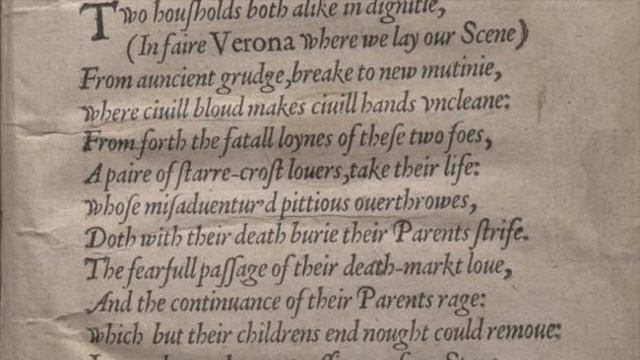 Prologue of Romeo and Juliet in Elizabethan Pronunciation смотреть онлайн