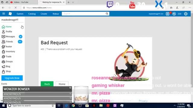 how to fix 400 bad request roblox смотреть онлайн