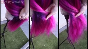 PURPLE + PINK OMBRÉ TRANSFORMATION - Wig Dyeing + Styling ft. VPFashion