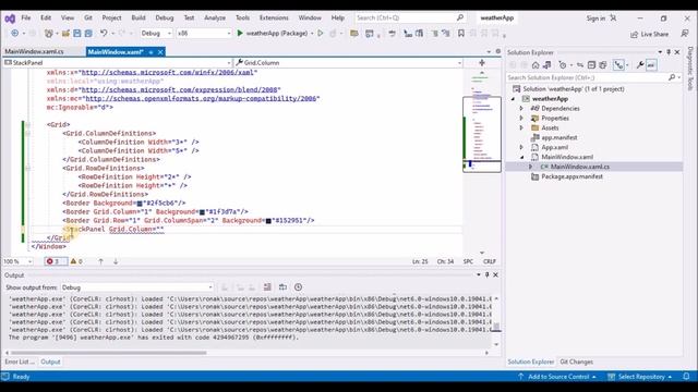 Windows UI 3 : Create weather app using Grid and Stackpanel | Windows App SDK смотреть онлайн