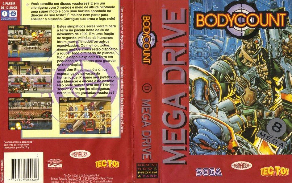 Sega Mega Drive 2 (Smd) 16-bit Body Count / Количество Тел Полное Прохождение