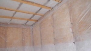 Каркасная хозпостройка - 16 - утепление стен