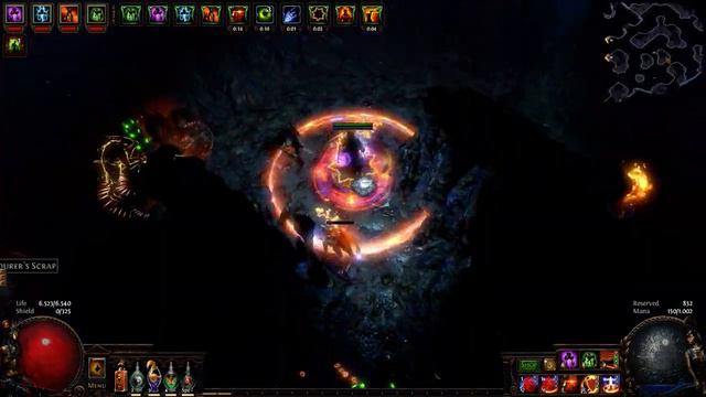 Path of Exile - Righteous Fire Arc Mjölner showcase (T11 Shaped Underground Sea) смотреть онлайн